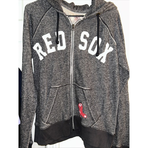 New 47 Brand‎ Women's Large Red Sox Full Zip Hoodie - Picture 1 of 4